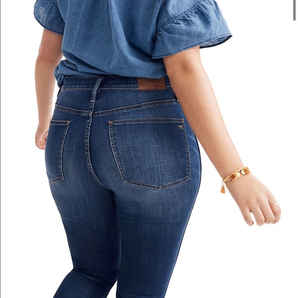 Madewell 10" High-Rise Skinny Blue Jeans size 25 - Picture 5 of 8